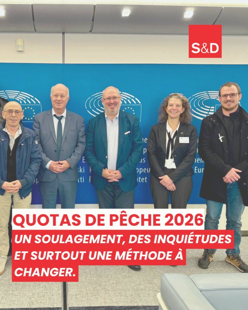 Quotas de pêche 2026, débat politique avec des membres du Parlement européen, discussion sur la gestion durable des ressources marines, renforçant l'engagement pour une pêche responsable et respectueuse de l’environnement.