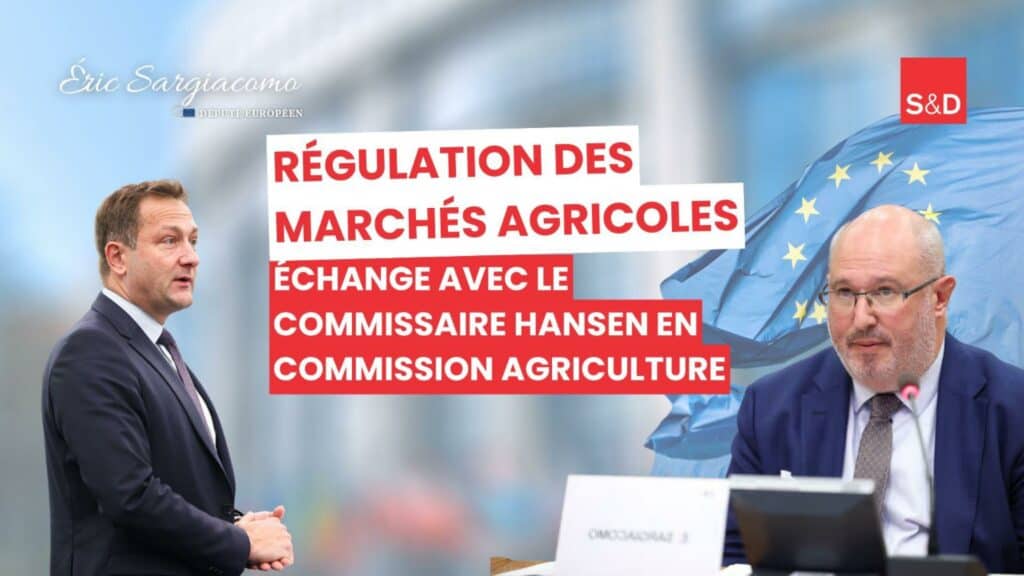 Présentation d’Éric Sargiacomo, député européen des Landes. Engagements pour l’agriculture, la pêche, et la justice sociale. Vice-présidence de la commission agriculture.